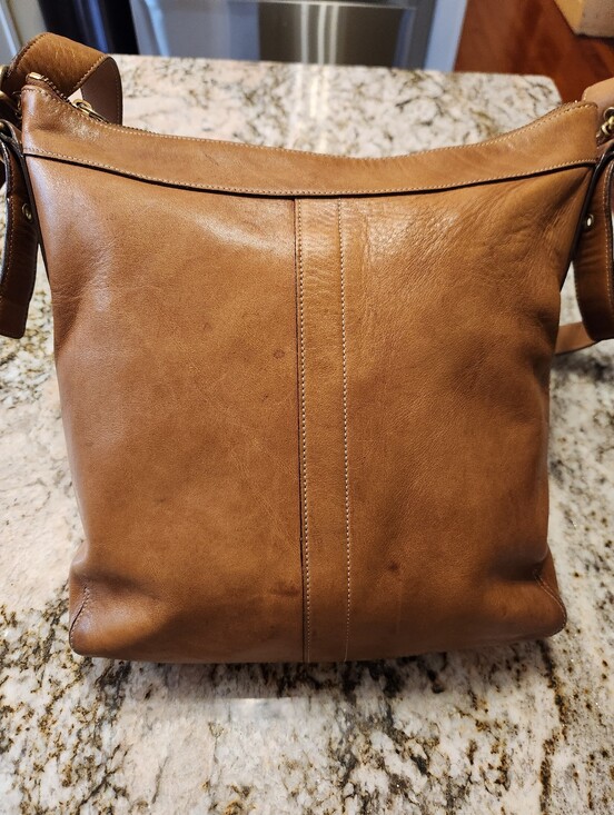 Coach Handbags - Vintage Coach Handbag #9325 'Legacy Leather Retro Medium Slim Duffel Sac' Tan